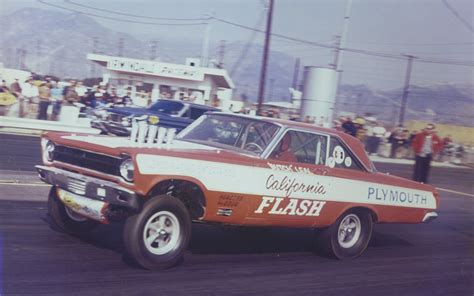 65 Plymouth Funny Car At Irwindale Raceway