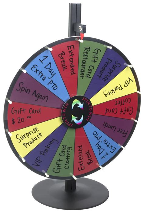 Spin The Wheel Bar Game Ideas Erase Staff Displays2go Incentive