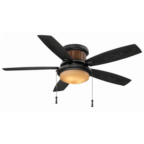 Hampton Bay Roanoke 48 In Indooroutdoor Iron Ceiling Fan With Light