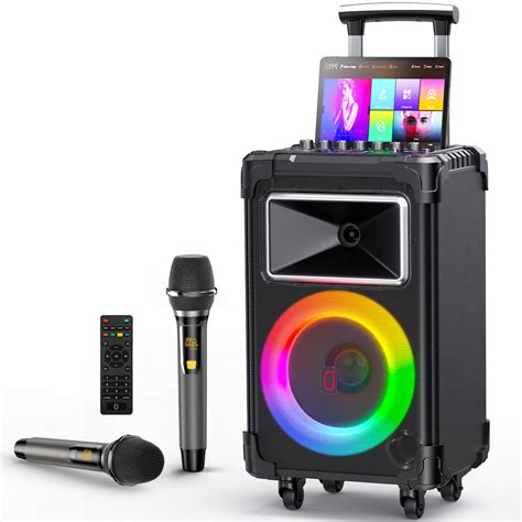 Jyx Karaoke Machine With 2 Wireless Uhf Karaoke Microphones Large