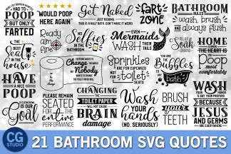 Free vector men women bathroom clip art 600 x 600px 20 81kb. Bathroom Quotes SVG Bundle | DIGITANZA