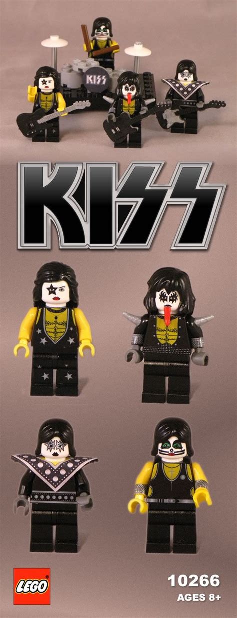 Kiss Rock Band Lego Set Kiss Rock Bands Legos Rock Bands