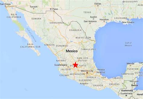 Map Of Guanajuato Mexico Maps Database Source