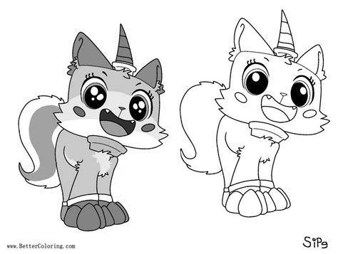 Unikitty Coloring Pages Line Art - Free Printable Coloring Pages