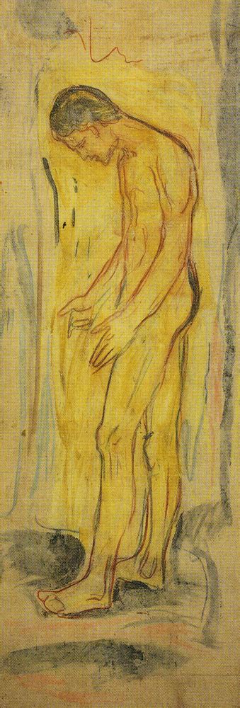 Edvard Munch Standing Naked Man The Source