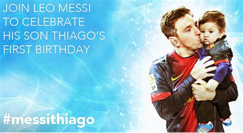 Unicef — Leo And Thiago Messi Celebrate Life Last November
