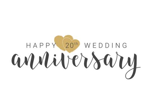 20th Wedding Anniversary 20 Years Of Love And Marriage Greeting Card