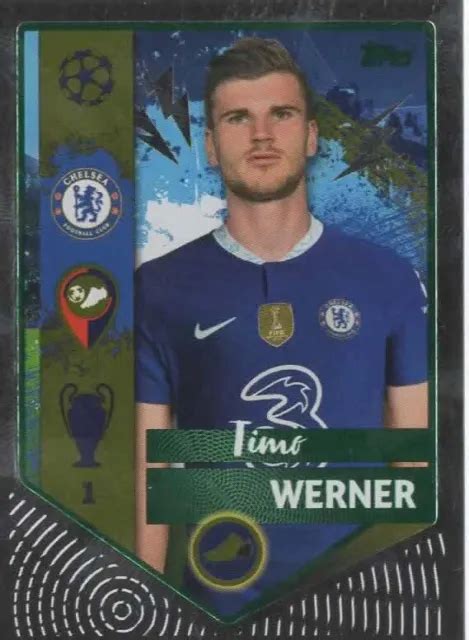 Topps Champions League 20222023 Green Parallel Sticker No 150 Timo