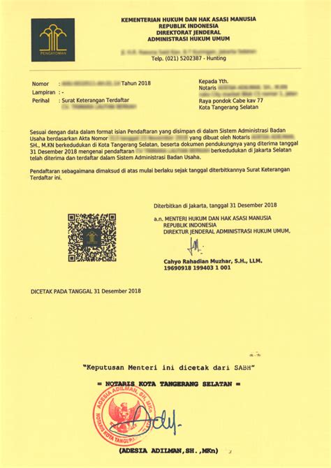 Contoh Akta Notaris Perkumpulan 2021 / AKTA PENDIRIAN : Akta pendirian