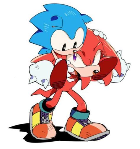Cute Sonic And Knuckles Sonic The Hedgehog Sonic Classic Sonic