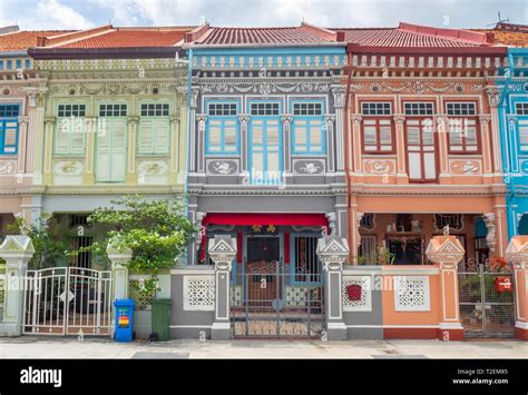 Colourful Peranakan Terraced Houses Popular With Instagrammers On Koon