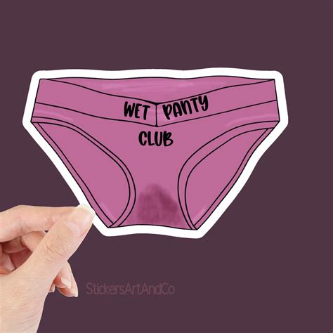 Wet Panty Club Sticker Waterproof Sticker Kindle Sticker Etsy