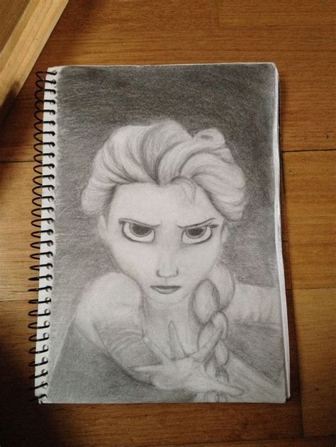 Hand Drawn Pencil Drawing Of Elsa Pencil Drawings Hand Drawn Elsa