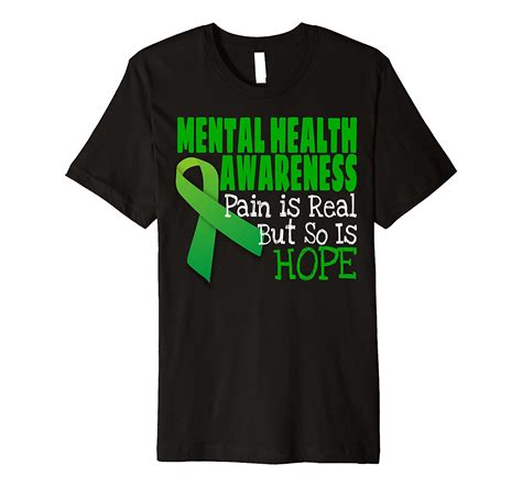 Mental Health Awareness T Shirt Mental Health Ribbon Tj Theteejob
