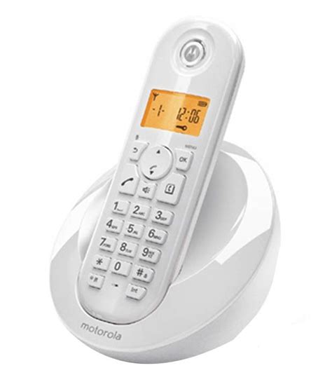 Buy Motorola Cl601 Cordless Landline Phone White Online At Best