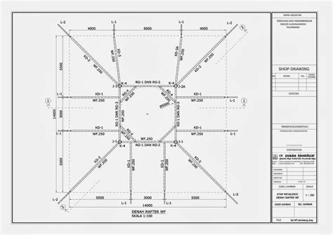 Desain rumah 3d ukuran 7x10 meter biaya 70 juta. Desain Konstruksi Baja Atap WF - Konstruksi Bangunan Rumah ...