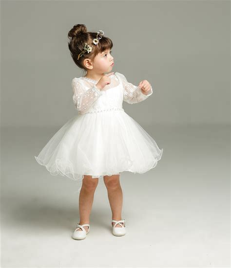 Summer Girl Baby Girls Dresses Beading Baby Girl Party Christening