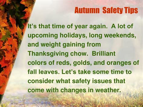 Ppt Fall Safety Tips Powerpoint Presentation Free Download Id