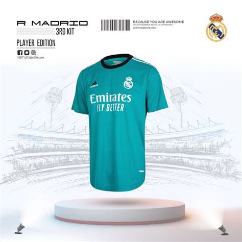 Real Madrid 3rd Kit 21 22 Player Edition At Best Price Fabrilife