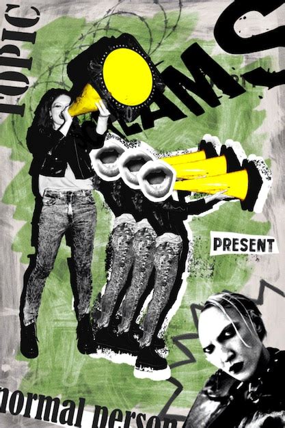 Free Photo Punk Rock Poster Collage
