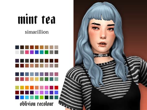Mint Tea And Mulled Wine By S Imarillion Sims Hair Sims 4 Characters