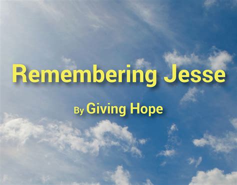 Remembering Jesse Parker By Giving Hope On Behance