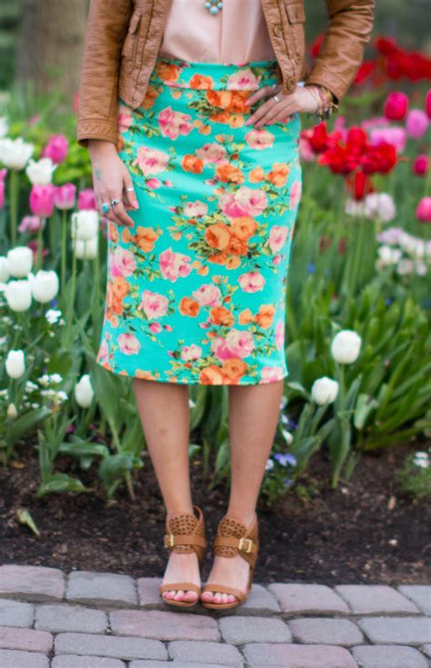 Mint Floral Pencil Skirt 5 Of 6 Modest Style A Modest Fashion Blog