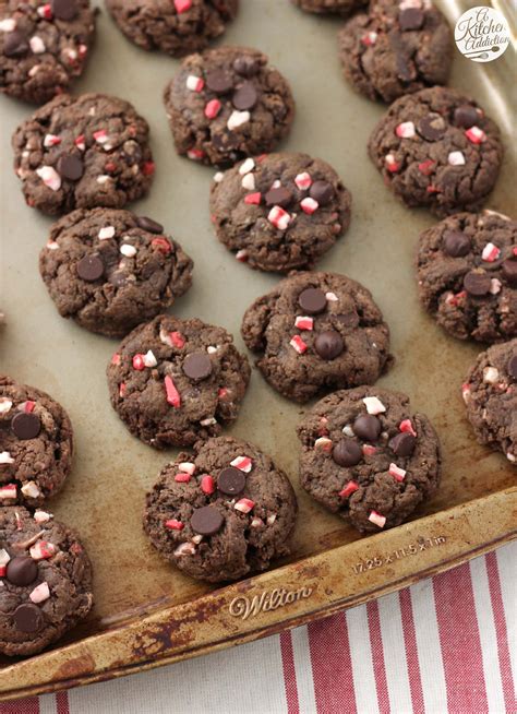 Dark Chocolate Peppermint Crunch Cookies A Kitchen Addiction