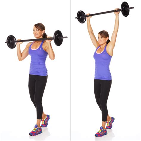Standing Shoulder Press 60 Minute Circuit Workout Popsugar Fitness