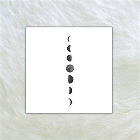 Phases Of The Moon Temporary Tattoo Set Of 2 Pricepulse