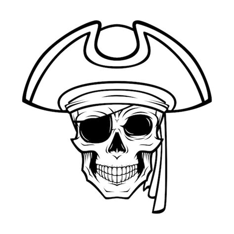 Premium Vector Pirate Skull Illustration