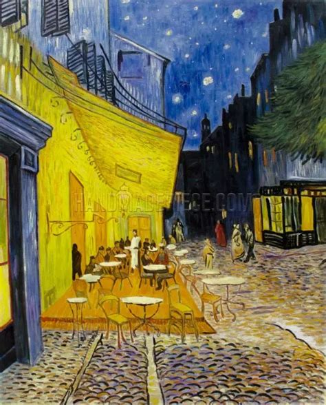 The Cafe Terrace On The Place De Forum Arles At Night By Vincent Van