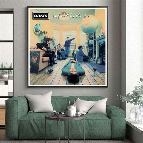 Oasis Definitely Maybe Album Cover Poster Canvas Painting Art | Etsy