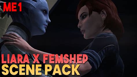 Liara X Femshep Scene Pack Mass Effect 1 1080p 60fps Youtube