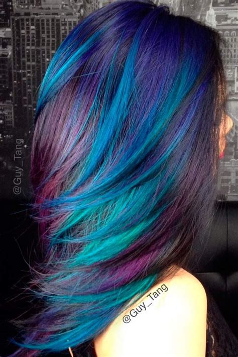 60 Fabulous Purple And Blue Hair Styles Hair Color Blue