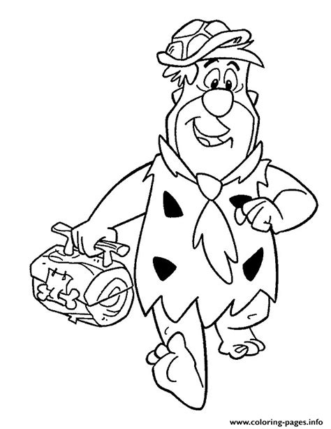 Fred After Work Flintstones 8de7 Coloring Pages Printable