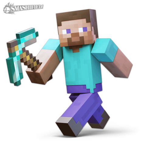 Minecraft Steve Smash Render Fanmade Smashified Hd By Curiomatic R