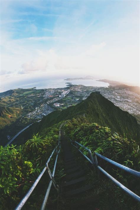 Stairway To Heaven Oahu Hawaii Haiku Stairs Places To Go