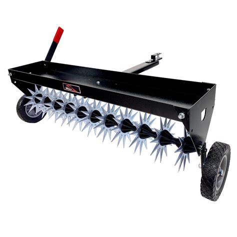 Brinly Hardy 40 In Tow Behind Spike Aerator With Transport Wheels And