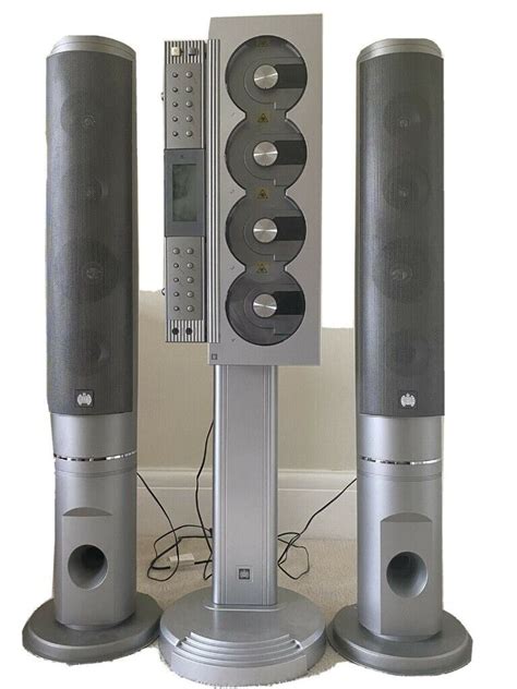 Ministry Of Sound 4 Cd Player Tower Hi Fi With Tower Speakers And Radio