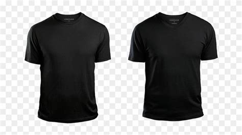 11599 Polo Shirt Template Png High Resolution Black T Shirt Front And