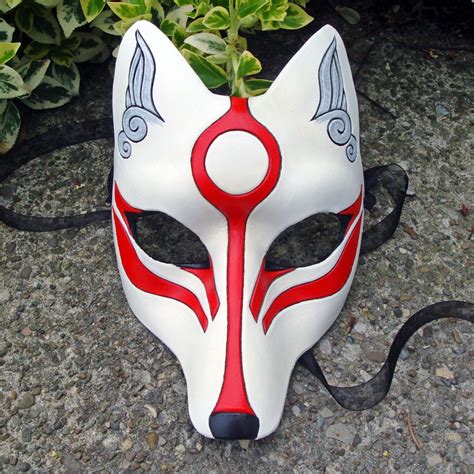 Japanese Wolf Mask Kitsune Mask Kitsune Wolf Mask