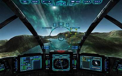 Cockpit Spaceship Interior Wallpapers Spaceships Control Panel
