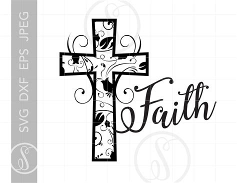 Faith Cross Svg File - SVG images Collections