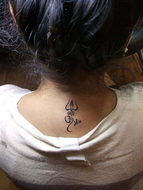 Details About Shiva Trishul Tattoo On Neck Best In Daotaonec