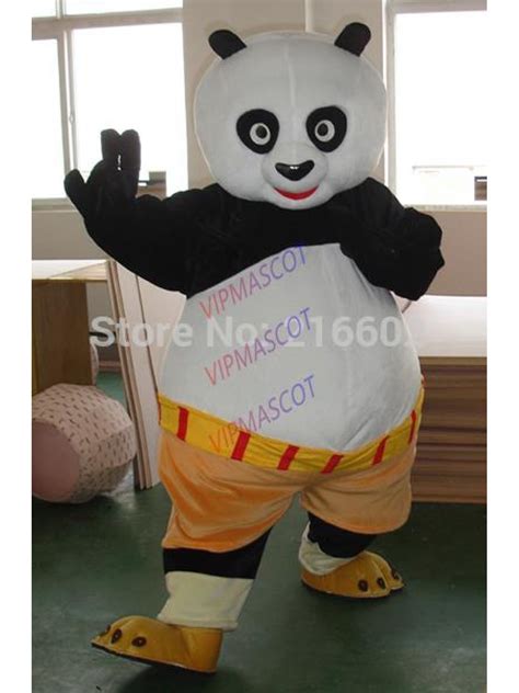 Cosplay Costumes Adult Size Kungfu Panda Mascot Costume Kung Fu Panda