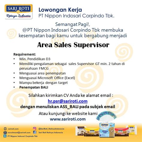 Merubah nama perseroan dari pt nippon indosari corporation menjadi pt nippon indosari corpindo.perseroan mengoperasikan pabrik pabrik kedua di pasuruan, jawa timur pada tahun 2005 dan pabrik ketiga di cikarang, jawa barat pada tahun 2008. Lowongan Kerja Lowongan Kerja PT. Nippon Indosari Corpindo ...
