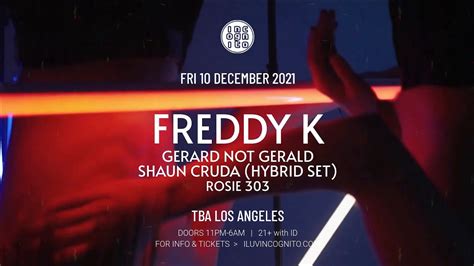 Incognito Presents Los Angeles Debut Of Freddy K Key Vinyl Berlin