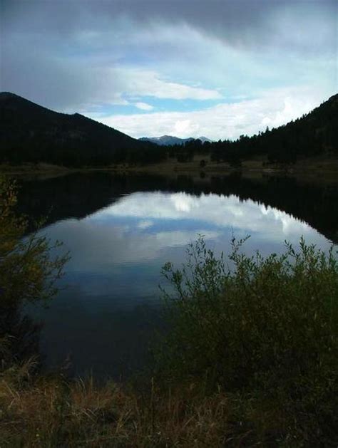 Estes Park Co Lily Lake Reflection Photo Picture Image Colorado