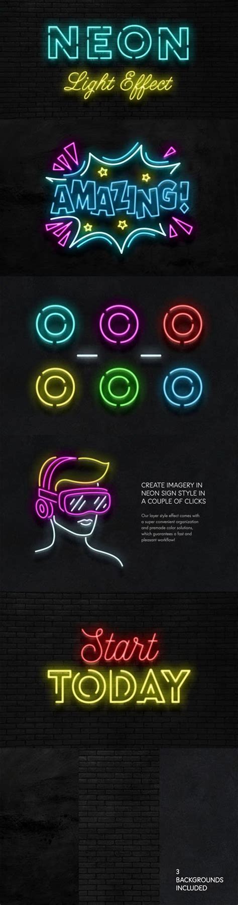 Realistic Neon Sign Effect Psd Templates Extragfx Free Graphic Portal